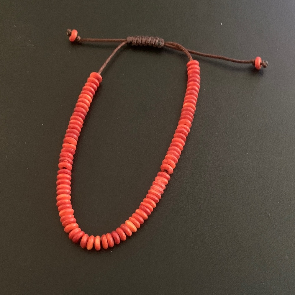 Red Beaded Bracelet